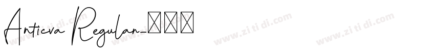 Anticva Regular字体转换